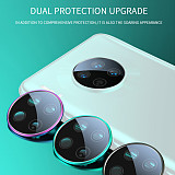 FCLUO 2 in 1 Metal Protective Ring for Phone Camera Tempered Glass Film Sticker for Huawei Mate 30 Pro