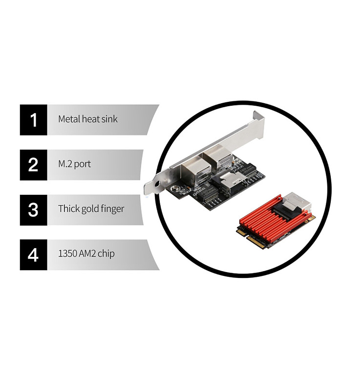 DIEWU MINI PCIE Gigabit Ethernet Network Card Mini PCIe Dual Port 1000M RJ45 LAN Card Chipset I350 for Industrial Server Desktop