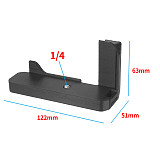 FEICHAO Camera Handle L-shaped Vertical Quick Release Plate 3D Printed PLA Compatible with Sony SLR A7R4 Camera