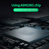 DIEWU ASM1061 Chip PCIe 2.0 x1 to 2 Port SATA3.0 Riser Card SATA III to PCI-E Adapter SATA3 6GBPS Expansion Card Converter Card