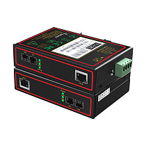 DIEWU TXE025 Industrial Ethernet-grad to RJ45 SC Port 10 / 100M DC5-58V Single Port Fast Ethernet Transceiver Optical Transceiver