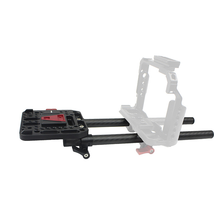 FEICHAO V Port Battery Buckle Plate Battery Rail Kit Photographic Accessories Power Supply Quick Release Plate 15mm Double Hole Conduit