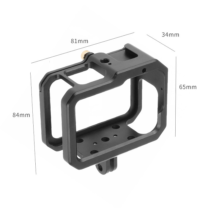 FEICHAO Camera Cage Metal Protective Housing Dual Mount 52mm UV for GoPro13 12 11 10 9