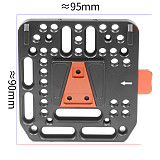 FEICHAO V Port Battery Buckle Plate Battery Rail Kit Photographic Accessories Power Supply Quick Release Plate 15mm Double Hole Conduit