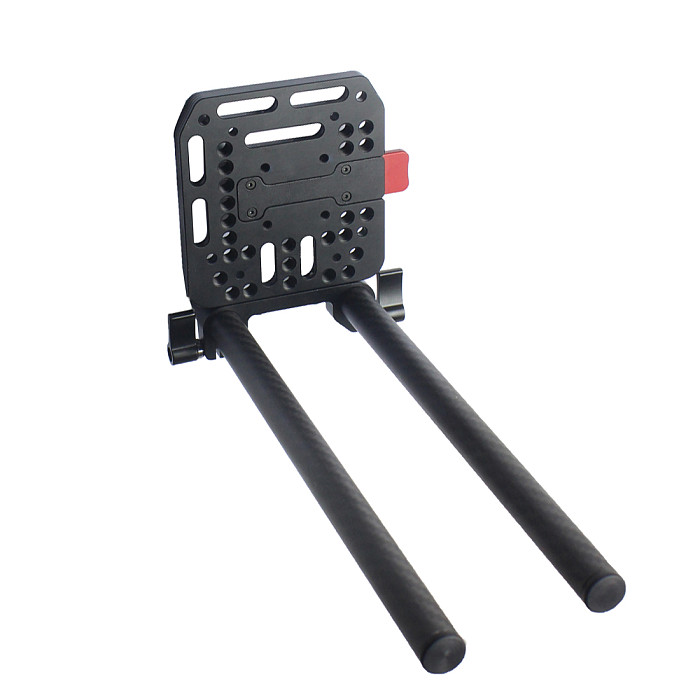 FEICHAO V Port Battery Buckle Plate Battery Rail Kit Photographic Accessories Power Supply Quick Release Plate 15mm Double Hole Conduit