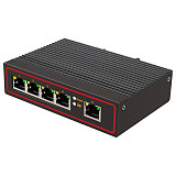 DIEWU-HUB Industrial TXE172 with 5 built-in ports, 10 / 100M switch, enhance the built-in signal and VLAN Ethernet network switch controller