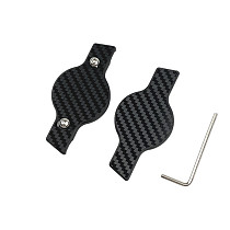 QWINOUT For AirTag Bike Seat Mount Road Bicycle Support Holder Carbon Fiber Film Mountain Bike Seat Anti-lost GPS Location Airtag Case