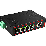5 Port 10/100 / 1000Mbp Industrial Ethernet Switch, Gigabit Network Switch, DIN Rail Type Lan Network Adapter, Signal Booster