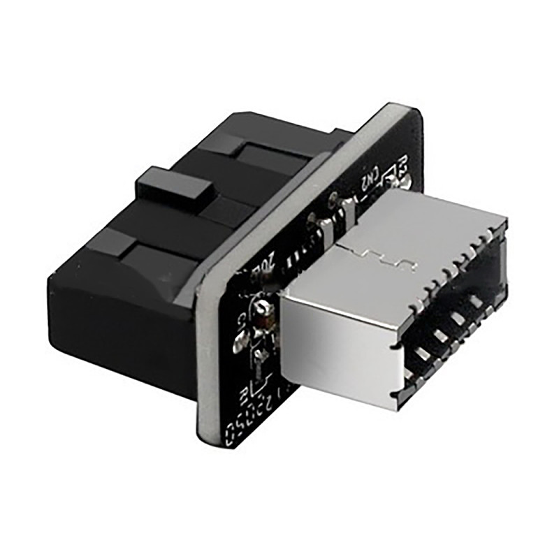 XT-XINTE USB 3.0 Internal Header to USB 3.1/3.2 Type C Front Type E Adapter 20pin to 19pin Converter for PC Motherboard Connector Riser