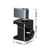 FEICHAO Universal Camera Standard Single 15mm Rod Clamp With NATO Safety Rail &1/4 -20 Screws Mount For DSLRs GH5 / Emos100/ 5DMarkIII