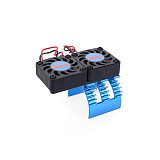 Surpass Hobby 30mm Double Motor Cooling Fan Heat Sink 21000RPM for HSP RC Car 540 550 3650 3660 3670 3674 Series for 1/10 Car