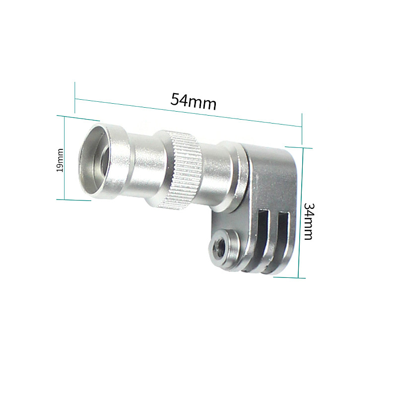 FEICHAO Bicycle Axle Bracket Rotatable 90 Degree Compatible with GoPro,Insta360 ONE R and Other Action Camera