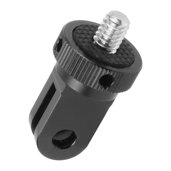 FEICHAO Aluminum alloy 1/4 inch Mini Tripod Adapter Mount for GoPro MAX 9 8 7 Insta360 ONE R EKEN AKASO EK7000 4K For GoPro13 Osmo Action Camera