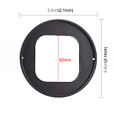 BGNING Aluminum Alloy 52mm Filter Adapter Ring for GoPro Hero9 Black Action Camera Lens Adapter Ring Lens Frame for Gopro9