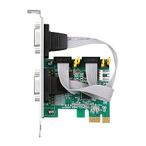 DIEWU Pcie To 9Pin Serial Ports RS232 Interface Industrial Control Computer Expansion Card Computer Adapter PCI-E Serial Card
