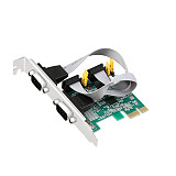 DIEWU Pcie To 9Pin Serial Ports RS232 Interface Industrial Control Computer Expansion Card Computer Adapter PCI-E Serial Card