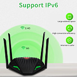 DIEWU AC1200 Wireless Wifi Router Gigabit Dual-Band Repeater with 4*5dBi High Gain Antennas 1200Mbps IPv6 Wider Coverage 5Ghz