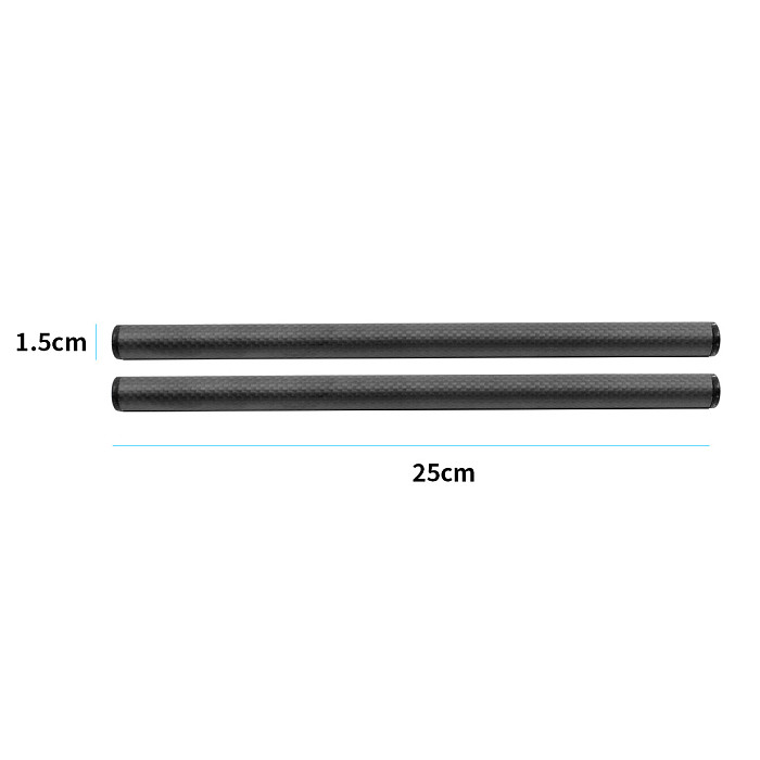 FEICHAO 15mm Rail Dual Rod Clamp Kit with 48mm Quick Release Camera Rail Slider for Handle Clamp DSLR Camera Cage
