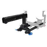 FEICHAO 15mm Rail Dual Rod Clamp Kit with 48mm Quick Release Camera Rail Slider for Handle Clamp DSLR Camera Cage