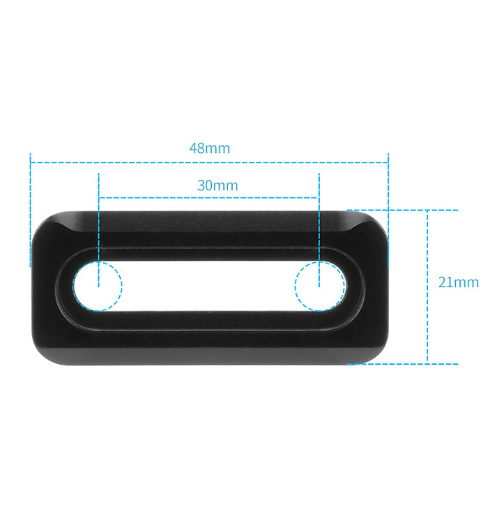 FEICHAO 15mm Rail Dual Rod Clamp Kit with 48mm Quick Release Camera Rail Slider for Handle Clamp DSLR Camera Cage