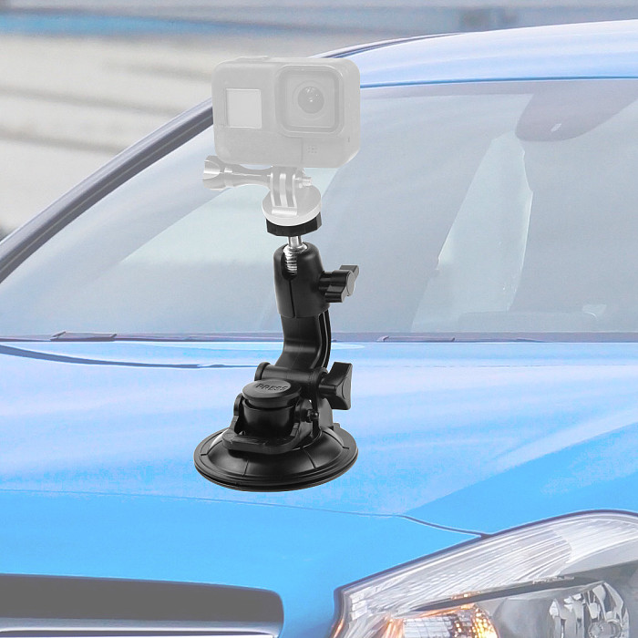 Feichao Low Angle Suction Cup Mount Tripod Adapter Sucker Car Phone Holder for GoPro 10 9 8 for insta360 for AEE for Sony Action Cameras