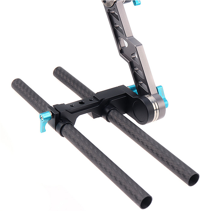 BGNING2x 15mm / 19mm Carbon Fiber Rod 6 /8 /10 /12 /16  Inch Tubes for DSLR Rail Support System Rig Follow Focus Photography Accessory