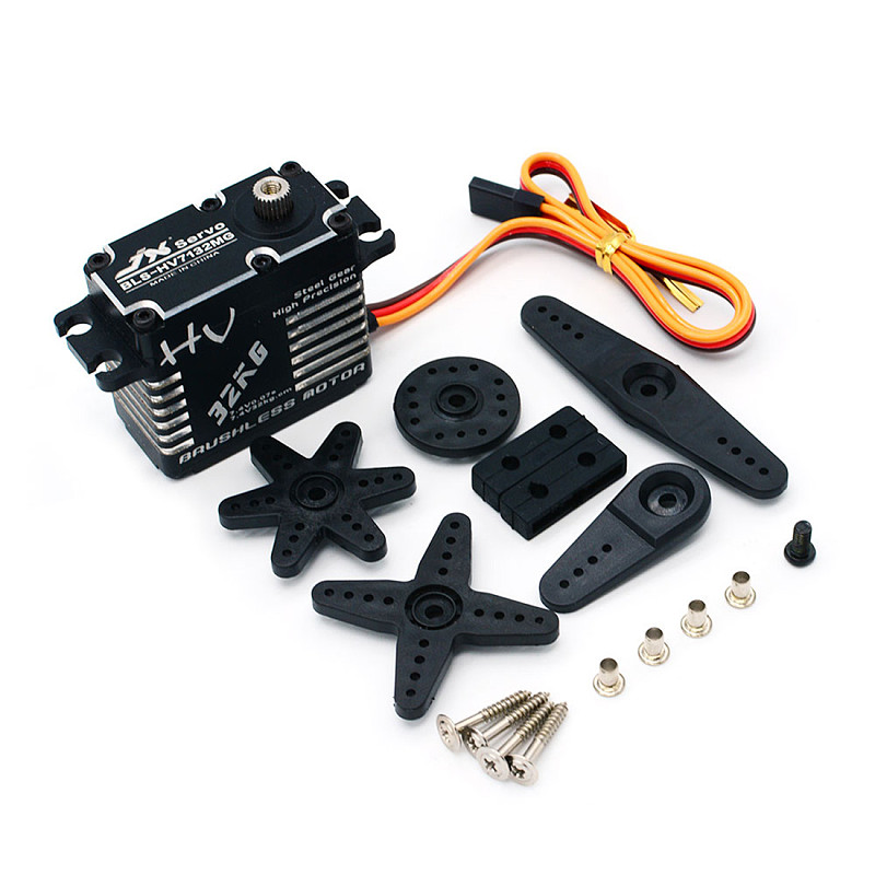 JX Servo BLS-HV7132MG 32KG 7.4V 0.07sec Steel Gear High Precision Digital Brushless For RC Car Robot Airplane Drone