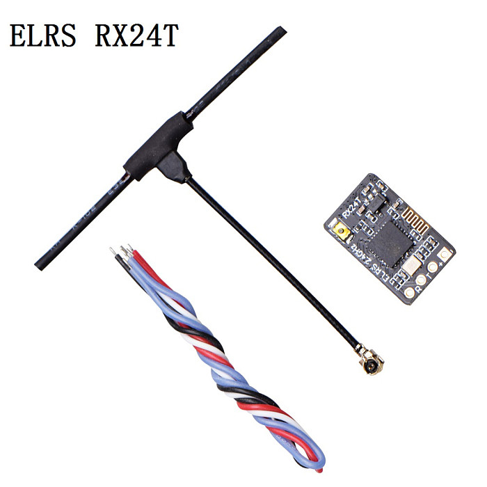 FEICHAO ExpressLRS RX24T 2.4G ELRS Radio Nano Long Range Receiver for FPV Racing Long Range Drones DIY Parts LR4 LR5
