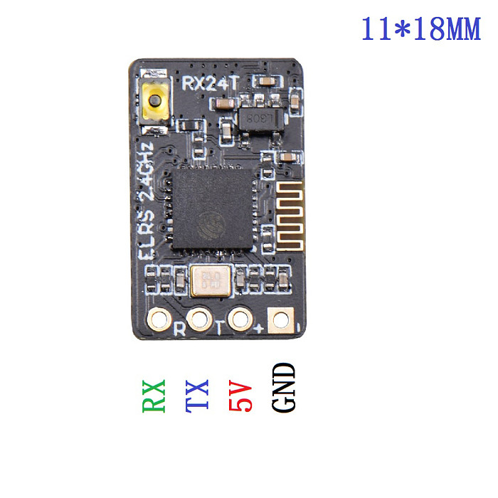 FEICHAO ExpressLRS RX24T 2.4G ELRS Radio Nano Long Range Receiver for FPV Racing Long Range Drones DIY Parts LR4 LR5