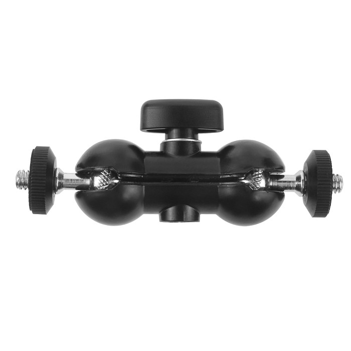 Feichao Universal SLR Camera Mini Magic Arm Bracket Monitor Support Hot Shoe Ball Head Mount Adapter Small Double 1/4 Screw Steel Balls