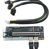 JHH M.2 WIFI (A/E key) External Graphics Card Stand Bracket w/ PCIe 3.0 4x PCI-E x4 Riser Cable For ITX STX NUC VEGA64 GTX1080ti