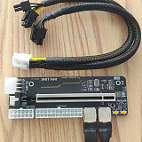 JHH M.2 WIFI (A/E key) External Graphics Card Stand Bracket w/ PCIe 3.0 4x PCI-E x4 Riser Cable For ITX STX NUC VEGA64 GTX1080ti