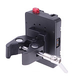 BGNING Mini V-lock Mount Quick Release Battery Power Supply Plate Adapter Buckle w/ D-tap Crab Claws Clamp for Sony NP-F Monitor Camera