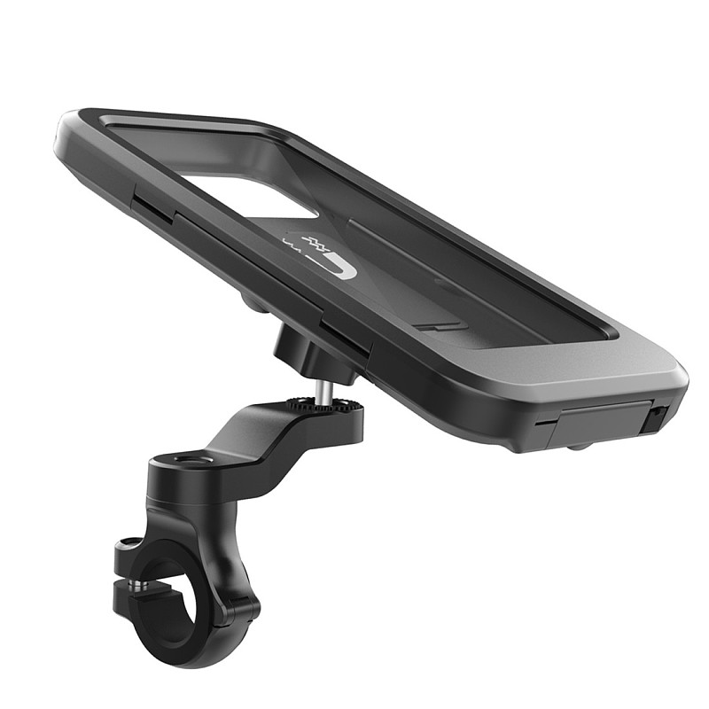 QWINOUT 360° Rotatable Waterproof Bicycle Phone Holder Bike Motorcycle Handlebar Mobile Phone Stand Cell Phone Support Mount Bracket