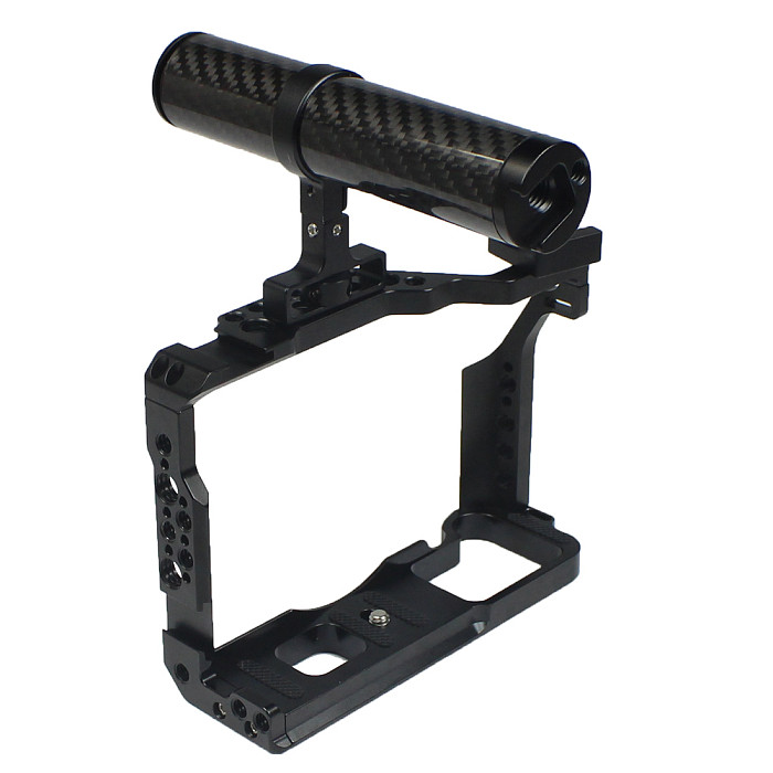 FEICHAO DSLR Camera Cage Protective Case Rig Frame Kit for Fujifilm XT3 XT2 SLR with Top Handle Grip Cold Shoe Dovetail Rail Slide Mount