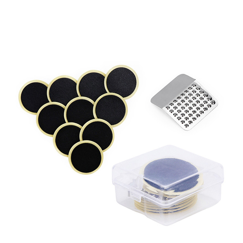 QWINOUT Bike Bicycle Cycling Tire Repair Kit Tool Set Inner Tube Patching Tyre Filler Glue Free Cold Patch Sealant Fix Portable Tirefit