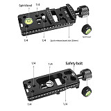 FEICHAO Universal DSLR Cameras Tripod Quick Release Plate Clamp 100mm Rail Slide PU50 Board Ball Head SLR Telephoto Lens Support Bracket