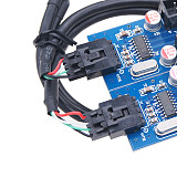 XT-XINTE Motherboard USB 9Pin Interface Header Splitter 1 To 2/1 To 4 Female Extension Splitter Cable 9-Pin USB HUB Connectors
