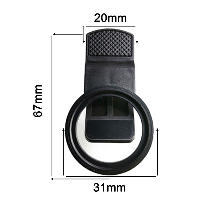 FEICHAO 37MM Mobile Phone Filter Clip Large Hole Metal Thread Wide-Angle Mobile Phone Lens Clip With 4-Line Star Light /UV /CPL Filter
