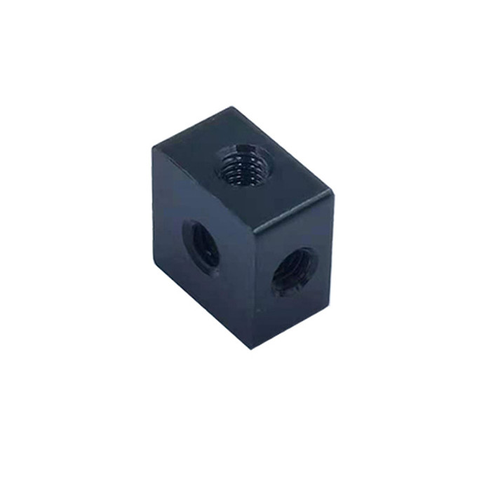 XT-XINTE 2x Aluminum 6-sided M3 Screw Holes Nut 6-hole Locking Connection Block for SLR Cameras Photo Foot Spikes Thumb Screw Chassis