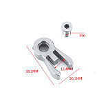 QWINOUT CNC Headpost Catcher Aluminum Alloy for Brompton Crab Clamp Head Tube fixing Buckle With Hollow Screw Bike Accessories