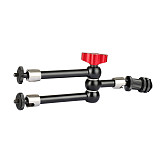 BGNING 11  Articulating Arm Friction Magic Arm With 1/4 -20 Threaded Studs & Shoe Mount For DSLR SLR Monitor Microphone Flash Mounting