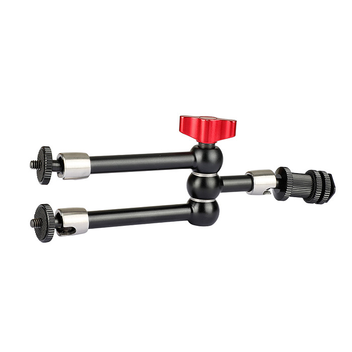 BGNING 11  Articulating Arm Friction Magic Arm With 1/4 -20 Threaded Studs & Shoe Mount For DSLR SLR Monitor Microphone Flash Mounting