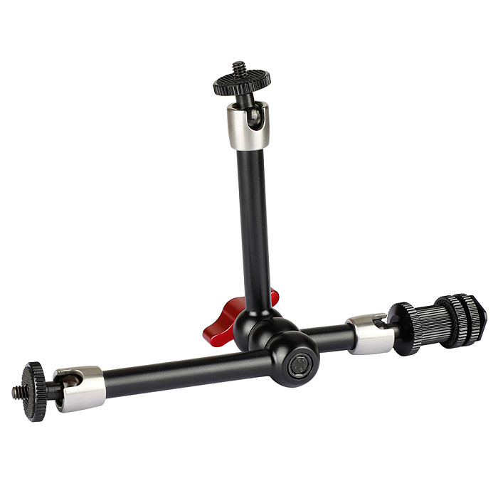 BGNING 11  Articulating Arm Friction Magic Arm With 1/4 -20 Threaded Studs & Shoe Mount For DSLR SLR Monitor Microphone Flash Mounting