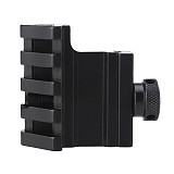Aluminum Alloy 20mm Picatinny Rail Mount Adapter Rifle Laser for GoPro 10 9 8 7 EKEN for OSMO Action Hunting Camera Accessories