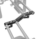BGNING 15mm Rail Rod Clamp DSLR Z-shape Offset Bracket Clamp Mount Block Rig Raiser Movie Kit for Shoulder Support Follow Focus System
