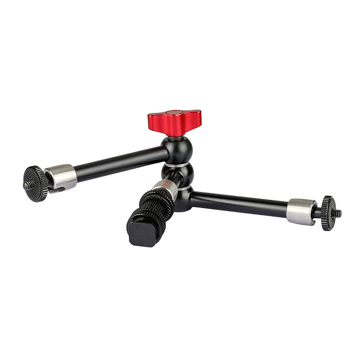 BGNING 11  Articulating Arm Friction Magic Arm With 1/4 -20 Threaded Studs & Shoe Mount For DSLR SLR Monitor Microphone Flash Mounting