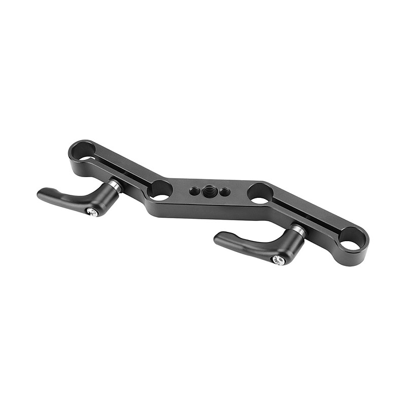 BGNING 15mm Rail Rod Clamp DSLR Z-shape Offset Bracket Clamp Mount Block Rig Raiser Movie Kit for Shoulder Support Follow Focus System