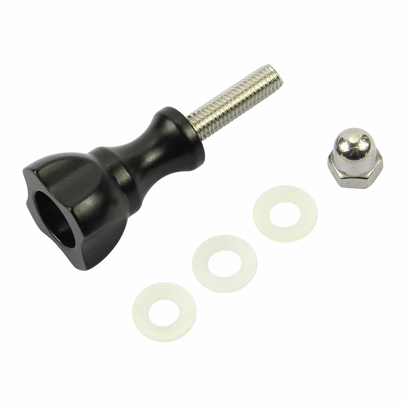FEICHAO M5 CNC Small Aluminum Screw with Nut Thumb Knob Stainless Bolt Nut Screw for GoPro Hero 13 10 2 3 4 5 6 7 8 9 Eken yi Action Camera