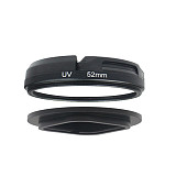 BGNING Aluminum alloy adapter ring  for GoPro Hero9/10 lens frame 52mm UV filter lens cap